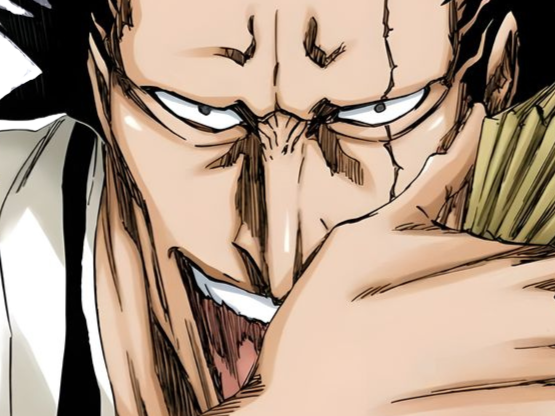 zaraki kenpachi bleach cheveux noir cicatrice bandeau fic bloop