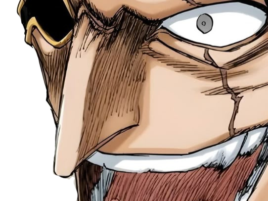 zaraki kenpachi bleach cheveux noir cicatrice bandeau fic bloop