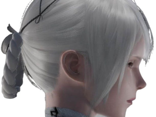 kaine nier automata cheveux blanc frange coralie de brienne fic bloop