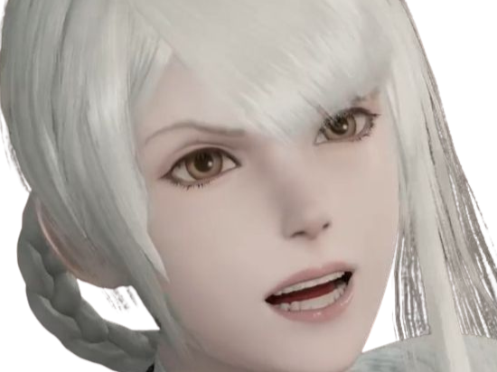 kaine nier automata cheveux blanc frange coralie de brienne fic bloop