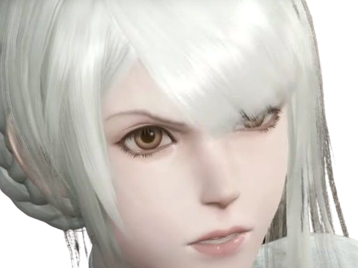kaine nier automata cheveux blanc frange coralie de brienne fic bloop