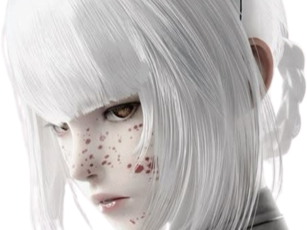 kaine nier automata cheveux blanc frange coralie de brienne fic bloop