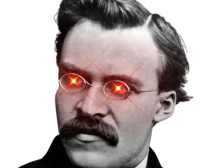 friedrich nietzsche philosophe allemand moustache frederic fred ubermensch nihilisme morale ressentiment fic bloop lunettes