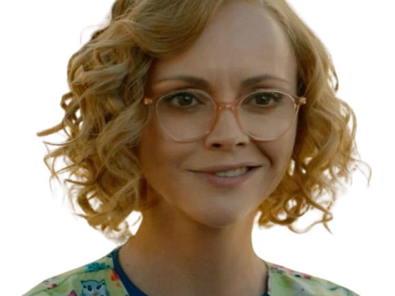 christina ricci misty quigley adulte actrice yellowjackets blonde lunettes folle showtime serie