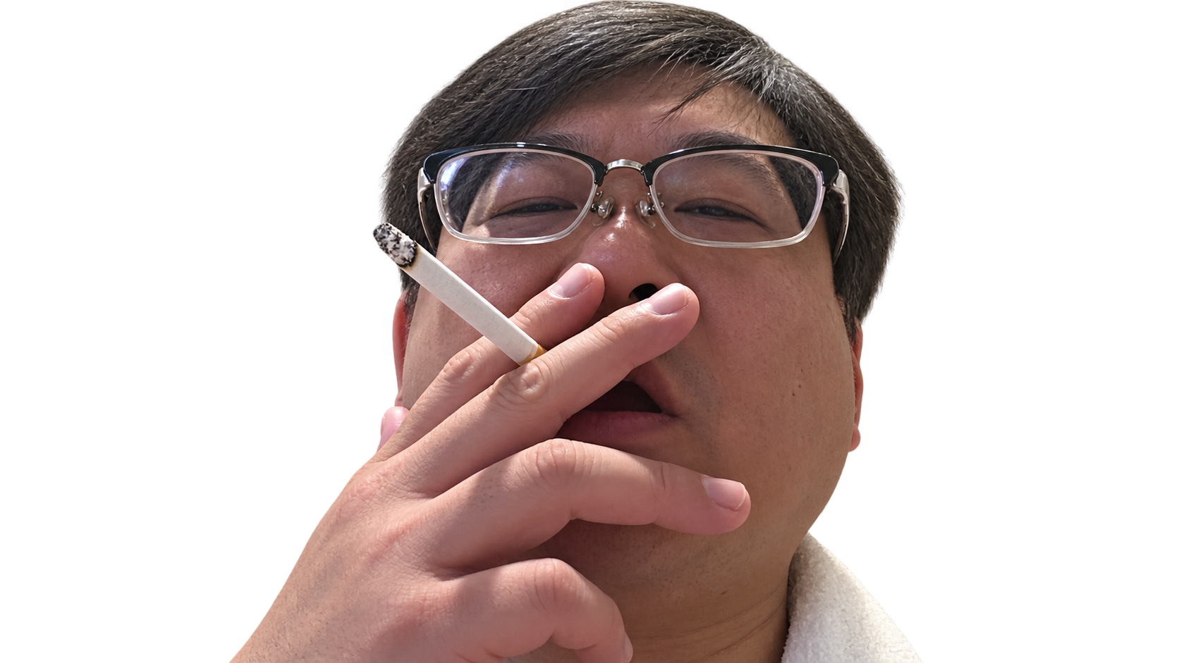 japonais balek tranquille clope bordel cigarette fume daron osef japon peignoir blase mepris