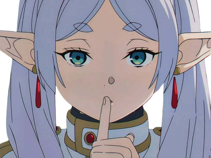 frieren sousou elfe oreilles pointues boucles oreille rouge mnemosyne fic bloop