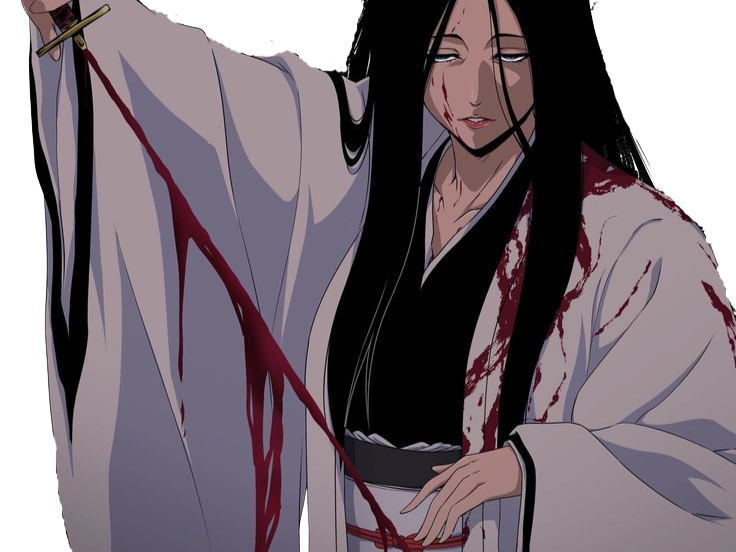 unohana retsu bleach cheveux noir yeux bleu uranie de broglie fic bloop