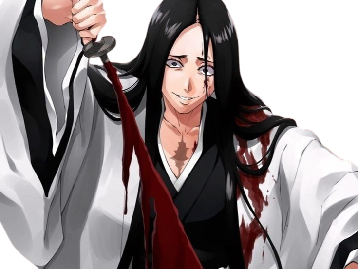 unohana retsu bleach cheveux noir yeux bleu uranie de broglie fic bloop