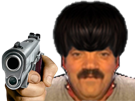 supprime-golem-merkel-coupe-not-ready-pistolet-flingue-arme-menace-selection-naturelle-hautain