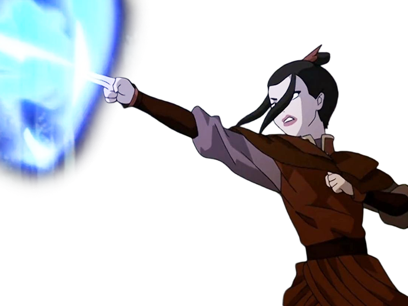 Sticker azula princesse nation feu avatar last airbender dernier maitre air firebender fille brune yeux dores par Dark-63