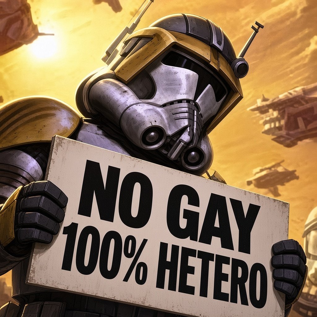 clone trooper garl no gay hetero