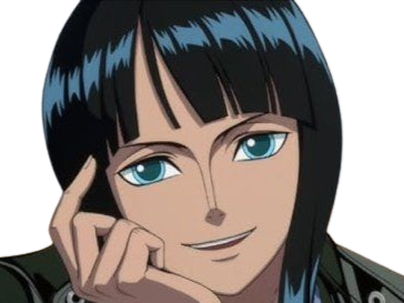 nico robin one piece cheveux noir yeux bleu frange ninon fic bloop