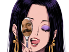 boa-hancock-one-piece-cheveux-noir-yeux-bleu-boucles-oreille-serpent-fic-bloop-cuiller
