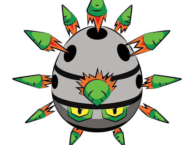 grindur ferroseed tesseed pokemon pkm jeu anime type plante acier 5g unys epine