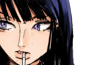 nico robin one piece cheveux noir yeux bleu frange ninon fic bloop cigarette