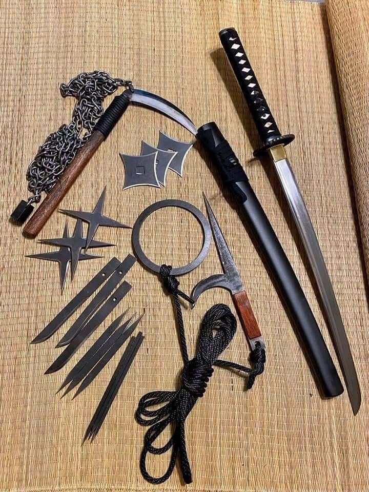 knife ninja katana 349 epee sword lame bushido weapon cut coupe sabre saber tranche shinobi