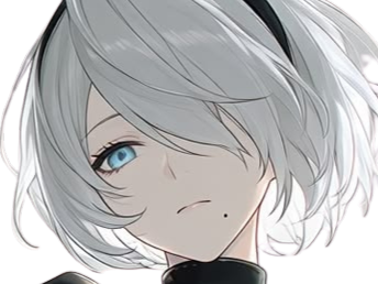 2b nier automata cheveux blanc yeux bleu opale de brienne fic bloop