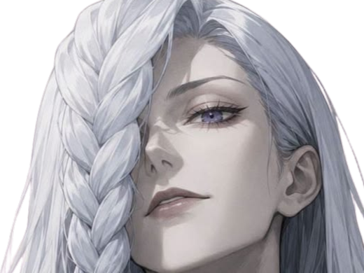 mei mei-mei jujutsu kaisen jjk cheveux blanc yeux violet tresse ade adelaide vizard fic bloop