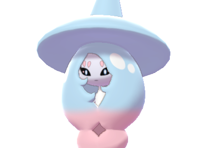 sorcilence hatterene brimuon pokemon pkm jeu anime type psy fee 8g galar silencieux