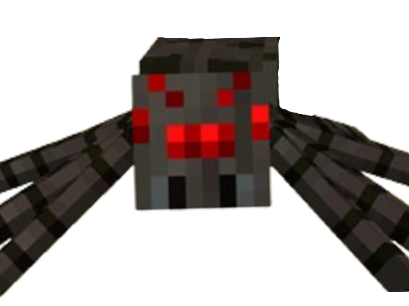minecraft mob monstre nuit moupe jeu cube mojang araignee spider