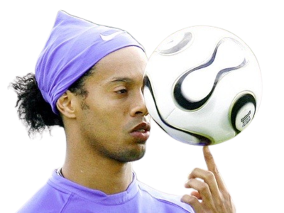 ronaldinho gaucho ronnie bresil ballon teamgeist 2006 doigt reflexion penser think