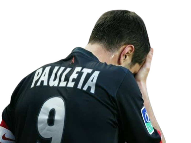 pedro miguel pauleta psg paris decu perdu defaite triste larmes