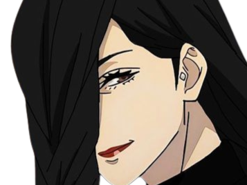 mei mei-mei jujutsu kaisen jjk cheveux blanc yeux violet tresse ade adelaide vizard bloop noir