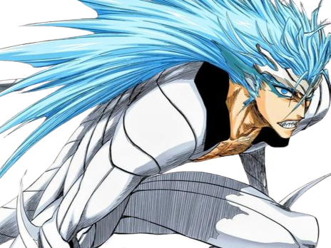 grimmjow jaegerjaquez bleach cheveux bleu yeux arrancar masque grimm jager fic bloop resurrection