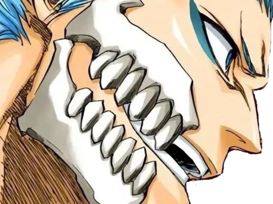 grimmjow jaegerjaquez bleach cheveux bleu yeux arrancar masque grimm jager fic bloop
