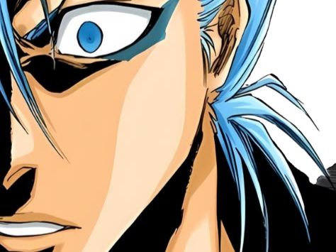 grimmjow jaegerjaquez bleach cheveux bleu yeux arrancar masque grimm jager fic bloop