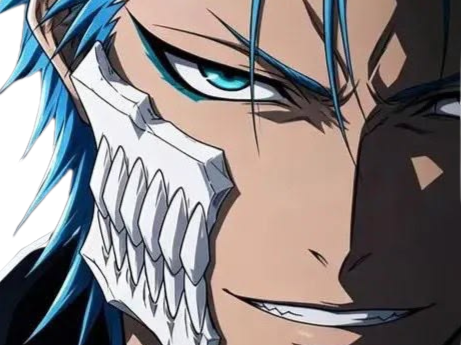 grimmjow jaegerjaquez bleach cheveux bleu yeux arrancar masque grimm jager fic bloop