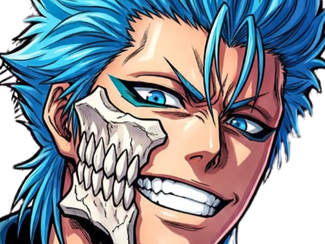 grimmjow jaegerjaquez bleach cheveux bleu yeux arrancar masque grimm jager fic bloop