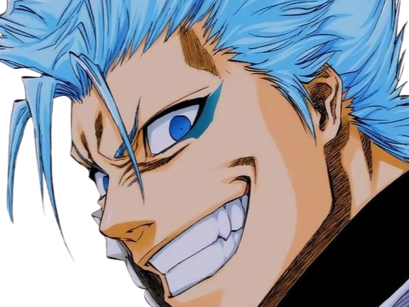 grimmjow jaegerjaquez bleach cheveux bleu yeux arrancar masque grimm jager fic bloop