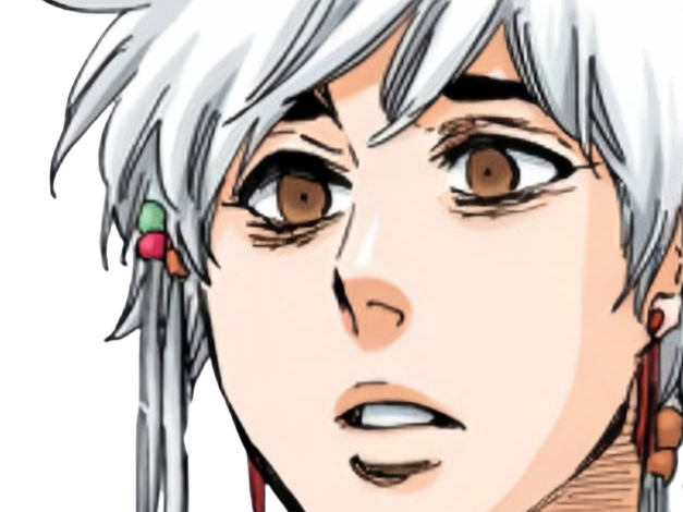 Sticker isane kotetsu bleach cheveux blanc yeux marron noisette perles tresse fic bloop par Bl0op