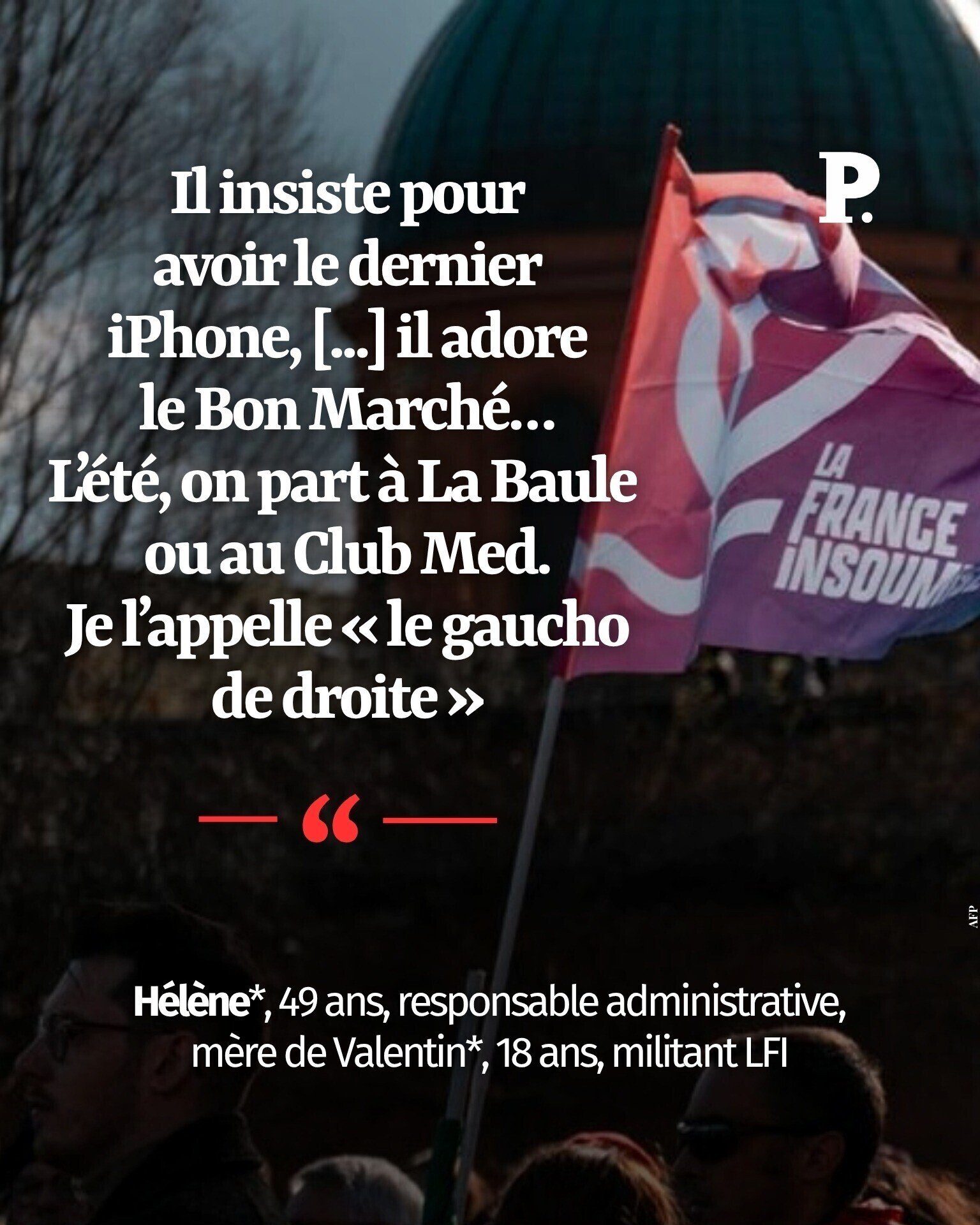 lfi gauchiste iphone bourgeois club med point journal media communiste hypocrite