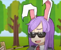 touhou-reisen-smug-sunglasses-udonge-anime-smoke-rabbit-ears-lapin