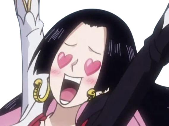 boa hancock one piece cheveux noir yeux bleu boucles oreille serpent fic bloop