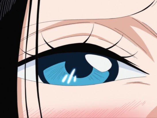 boa hancock one piece cheveux noir yeux bleu boucles oreille serpent fic bloop