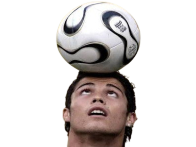 cristiano ronaldo cr7 ballon balle teamgeist 2006 tete jongle jonglage