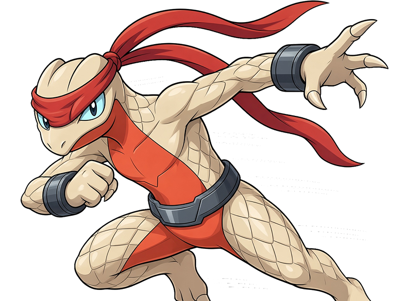 delta massko grovyle juptile pokemon pkm insurgence fangame fic __vlt__ kalos-du-sud cokar type normal combat