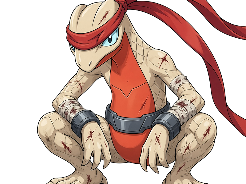 delta massko grovyle juptile pokemon pkm insurgence fangame fic __vlt__ kalos-du-sud cokar type normal combat