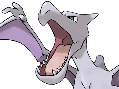 ptera aerodactyl pokemon pkm jeu anime type roche vol 1g kanto fossile