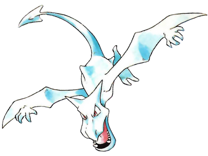 ptera aerodactyl pokemon pkm jeu anime type roche vol 1g kanto fossile