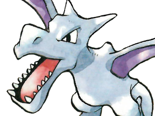 ptera aerodactyl pokemon pkm jeu anime type roche vol 1g kanto fossile