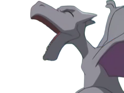 ptera aerodactyl pokemon pkm jeu anime type roche vol 1g kanto fossile