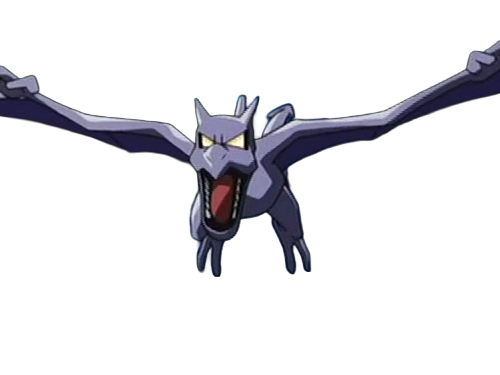 ptera aerodactyl pokemon pkm jeu anime type roche vol 1g kanto fossile