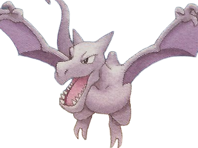 ptera aerodactyl pokemon pkm jeu anime type roche vol 1g kanto fossile