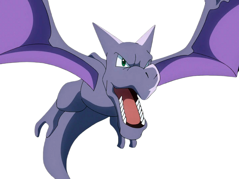 ptera aerodactyl pokemon pkm jeu anime type roche vol 1g kanto fossile
