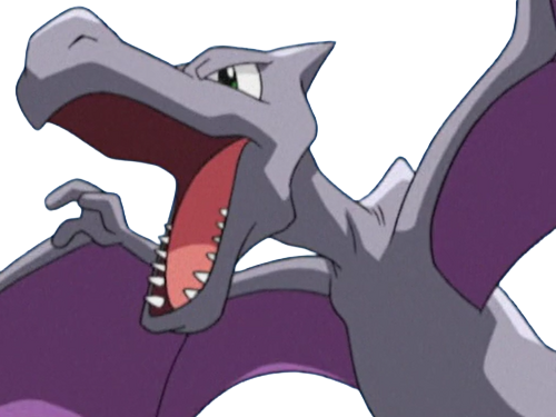 ptera aerodactyl pokemon pkm jeu anime type roche vol 1g kanto fossile