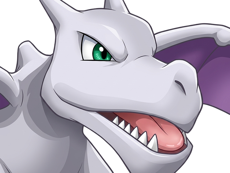 ptera aerodactyl pokemon pkm jeu anime type roche vol 1g kanto fossile